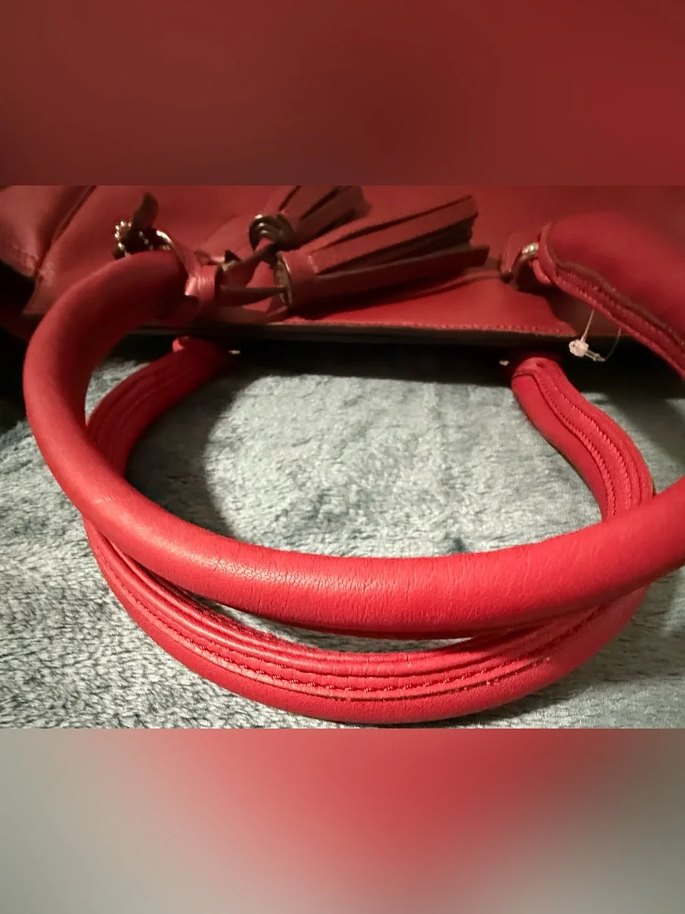 Coach structured leather